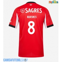 Camisa de time de futebol Benfica Fredrik Aursnes #8 Replicas 1º Equipamento 2025-26 Manga Curta